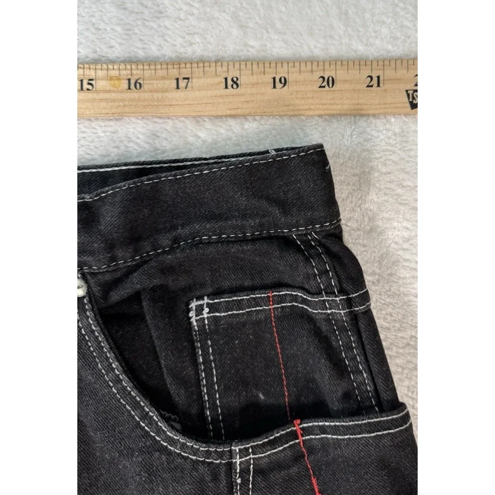 Vintage FUBU Collection Jeans Mens **42** Black Denim Baggy Carpenter‎ Hip Hop